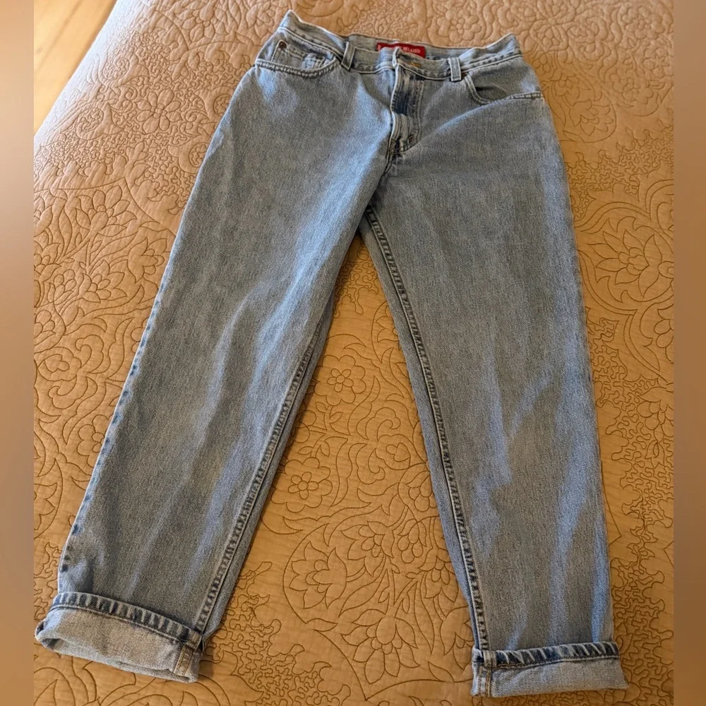 VTG 90s Y2K Levi's 550 Classic Relaxed Fit Worn Wash Jeans, Size 10S - Picture 5 of 13